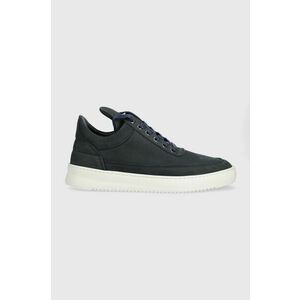 Filling Pieces sneakers din piele întoarsă Low top Ripple Nubuck culoarea bleumarin, 25122842001 imagine