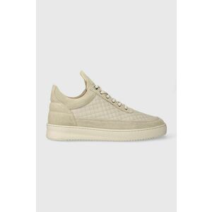 Filling Pieces sneakers din piele Low top Quilted culoarea bej, 10100151919 imagine