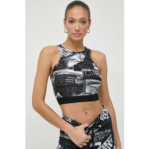 Versace Jeans Couture top femei, culoarea negru imagine