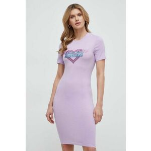 Versace Jeans Couture rochie culoarea violet, mini, mulata imagine