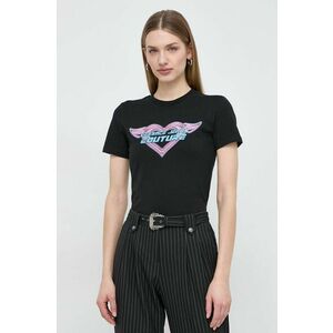 Versace Jeans Couture tricou femei, culoarea negru imagine