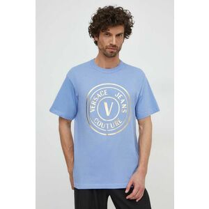 Versace Jeans Couture tricou din bumbac barbati, cu imprimeu imagine