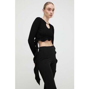 Versace Jeans Couture pulover femei, culoarea negru imagine