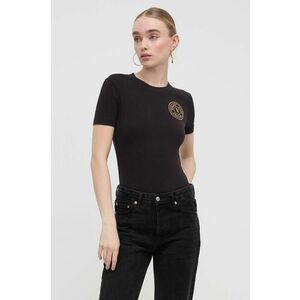 Versace Jeans Couture tricou femei, culoarea negru imagine