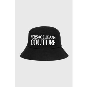 Versace Jeans Couture palarie din bumbac culoarea negru, bumbac, 76GAZK04 ZG268 imagine