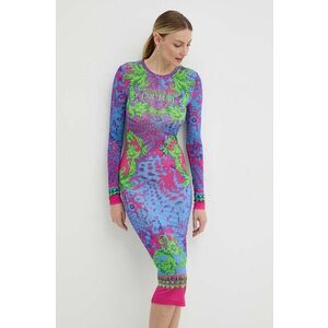 Versace Jeans Couture rochie midi, mulata, 76HAO9P8 JS331 imagine