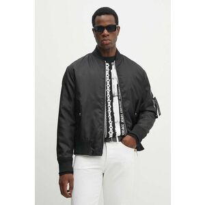 Versace Jeans Couture geaca bomber barbati, culoarea negru, de tranzitie, 77GAS405 CQD58 imagine