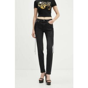 Versace Jeans Couture jeansi Melissa femei, culoarea negru, 77HAB501 DW060F19 imagine