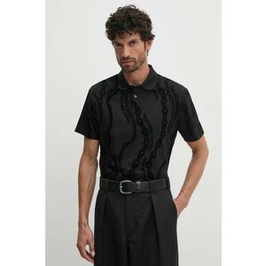 Versace Jeans Couture polo de bumbac culoarea negru, modelator, 77GAG6R0 JS415 imagine