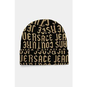 Versace Jeans Couture caciula culoarea negru, din tricot gros, 77HAZK54 ZG293 imagine