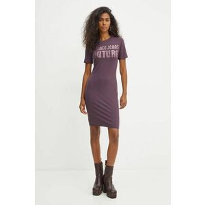 Versace Jeans Couture rochie culoarea violet, mini, mulata, 77HAOL00 CJ02L imagine