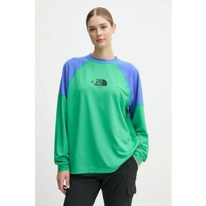 The North Face longsleeve TNF x Yinka Ilori culoarea verde, modelator, NF0A89GMPO81 imagine