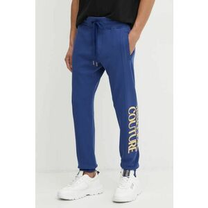 Versace Jeans Couture pantaloni de trening din bumbac cu imprimeu, 77GAAT05 CF00T imagine