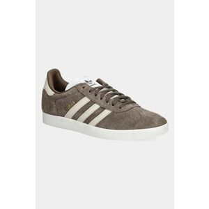 adidas Originals sneakers din piele Gazelle culoarea gri, IG4392 imagine