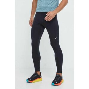 Mizuno leggins de alergare Warmalite culoarea negru, neted imagine