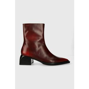 Vagabond Shoemakers cizme de piele VIVIAN femei, culoarea rosu, cu toc drept, 5453.018.47 imagine