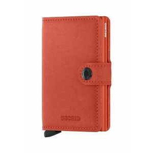 Secrid portofel de piele Miniwallet Original Orange culoarea portocaliu imagine