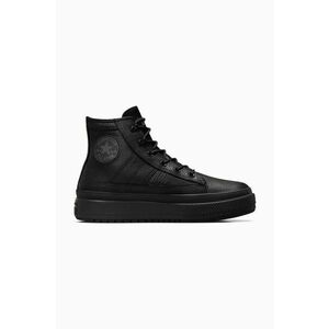 Converse sneakers din piele Chuck Taylor All Star Equip Waterproof culoarea negru, A08557C imagine