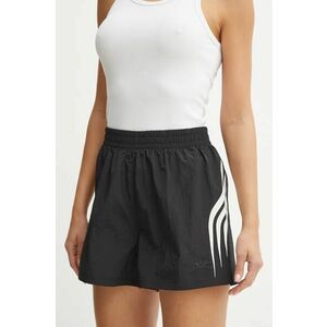 adidas Originals pantaloni scurti femei, culoarea negru, modelator, high waist, IW5505 imagine