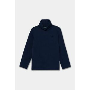 United Colors of Benetton longsleeve din bumbac pentru copii culoarea albastru marin, neted, 3AOUG105E imagine