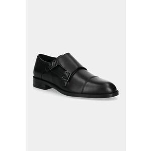 BOSS pantofi de piele Tayil barbati, culoarea negru, 50529115 imagine