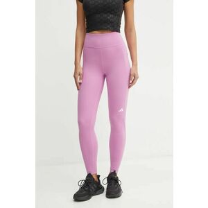 adidas Performance leggins de alergare Own The Run culoarea violet, neted, IX2862 imagine