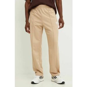 adidas Originals pantaloni de trening culoarea bej, neted, IX6737 imagine