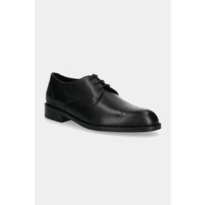 BOSS pantofi de piele Tayil barbati, culoarea negru, 50529099 imagine