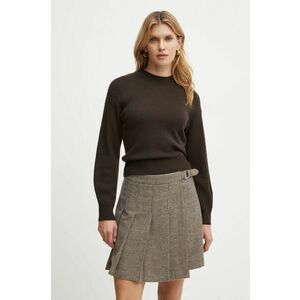 Max Mara Leisure pulover de lana femei, culoarea maro, light, 2426366198600 imagine