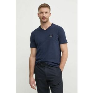 Aeronautica Militare tricou din bumbac barbati, culoarea albastru marin, cu imprimeu, TS2333J662 imagine