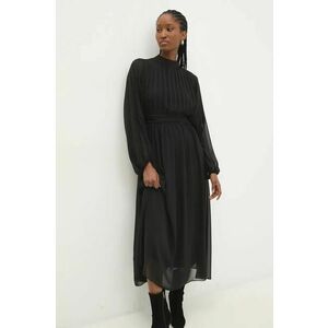 Answear Lab rochie culoarea negru, midi, evazati imagine