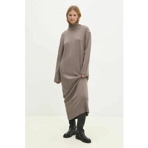 Answear Lab rochie culoarea gri, maxi, drept imagine