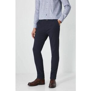 Medicine pantaloni barbati, culoarea albastru marin, cu fason chinos imagine