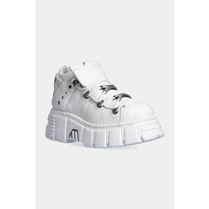 New Rock sneakers din piele Napa Blanca + Vacuno Blanco + Tower Blanco culoarea alb, M-106N-C27 imagine