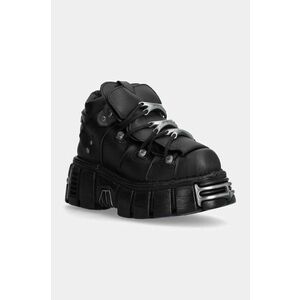 New Rock sneakers Negro Tower + Negro Acero culoarea negru, M-106-VS1 imagine