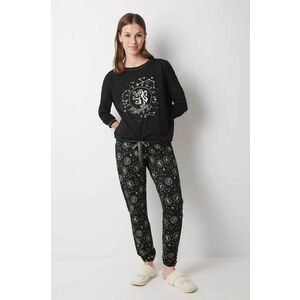 women'secret pijamale de bumbac LA NUIT HARRY POTTER culoarea negru, bumbac, 3138542 imagine