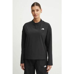 The North Face bluza Woven femei, culoarea negru, neted, NF0A89H2JK31 imagine