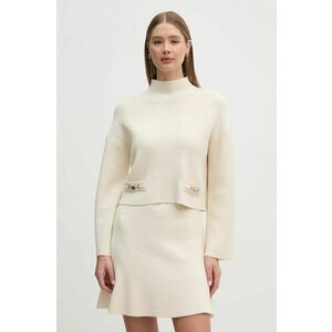 Gaudi pulover femei, culoarea bej, cu turtleneck, 421FD53024 imagine