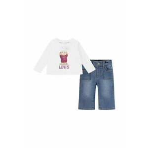 Levi's compleu bebe TEE & CARGO PANT SET culoarea alb, 1EK986 imagine