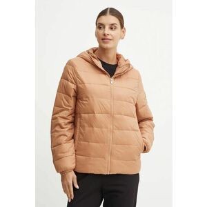 Roxy geaca Wind Bliss Hooded femei, culoarea maro, de tranzitie, ERJJK03618 imagine