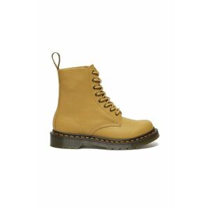 Dr. Martens bocanci de piele 1460 Pascal culoarea galben, cu toc plat, DM30920776 imagine