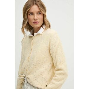 Pepe Jeans cardigan din amestec de lana HELEN CARDIGAN culoarea bej, light, PL702228 imagine