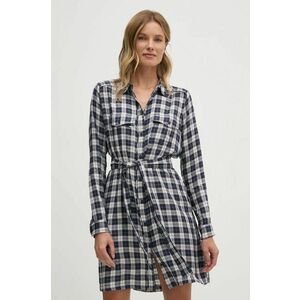 Pepe Jeans rochie POLYS culoarea albastru marin, mini, drept, PL953606 imagine