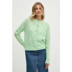 Pepe Jeans cardigan din amestec de lana HELEN CARDIGAN culoarea verde, light, PL702228 imagine