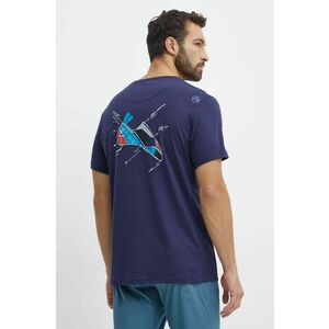 LA Sportiva tricou Mantra barbati, culoarea albastru marin, cu imprimeu, F31643643 imagine