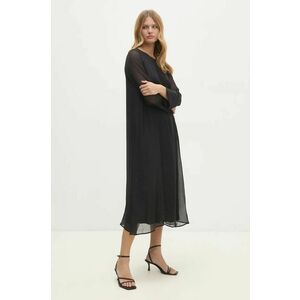 Answear Lab rochie culoarea negru, midi, drept imagine