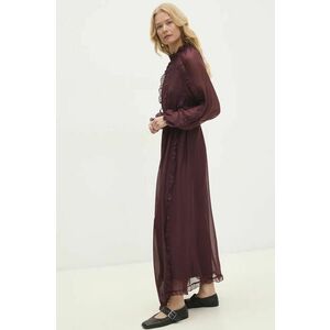 Answear Lab rochie culoarea bordo, maxi, drept imagine