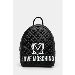 Love Moschino rucsac femei, culoarea negru, mic, neted, JC4377PP0L imagine