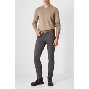 Medicine pantaloni barbati, culoarea gri, cu fason chinos imagine