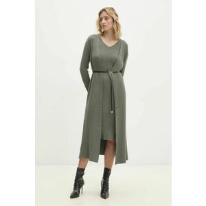 Answear Lab rochie și cardigan culoarea verde imagine